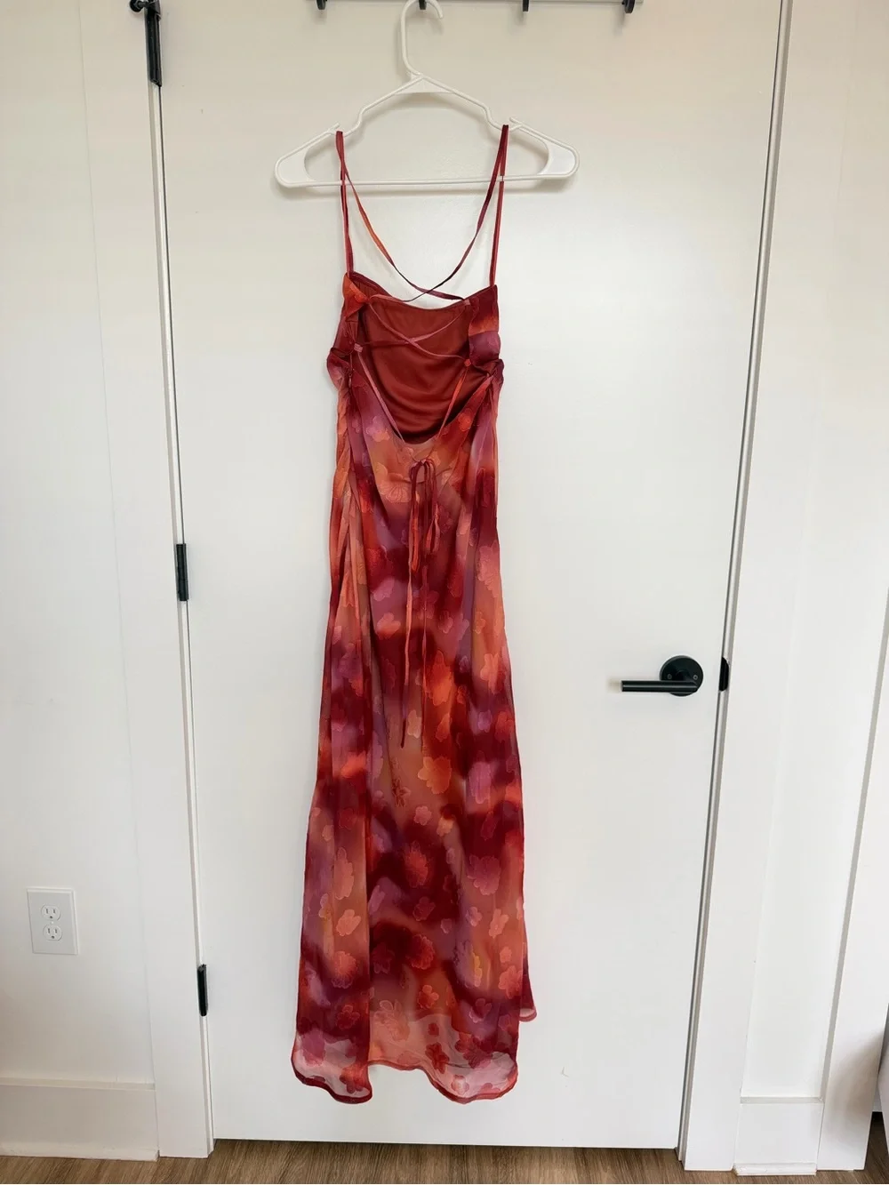12th Tribe Maris Plum Floral Maxi Dress - Picture 4 of 7